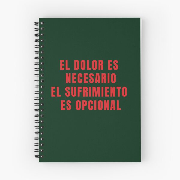 Item preview, PAIN IS NECESSARY SUFFERING IS OPTIONAL POSITIVE SPANISH QUOTES designed and sold by La Loca.