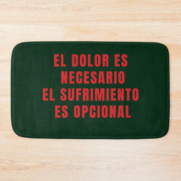 Item preview, PAIN IS NECESSARY SUFFERING IS OPTIONAL POSITIVE SPANISH QUOTES designed and sold by La Loca.