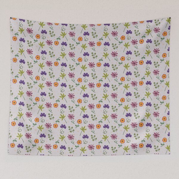 Item preview, Hand-Drawn Pressed Flowers Pattern designed and sold by hjian8219.
