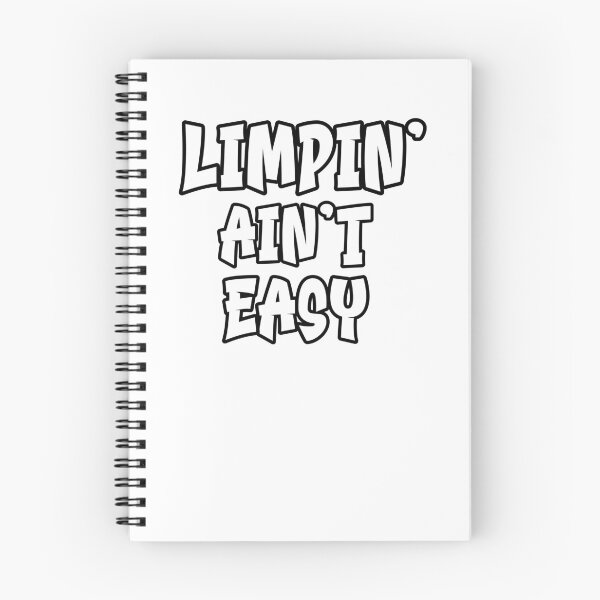 Item preview, Limpin Aint Easy - black text - funny help recovering from surgery designed and sold by EmeraldeaArt.