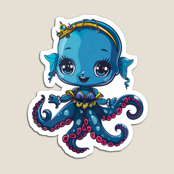 Item preview, chibi octopus v21 designed and sold by Stickio.