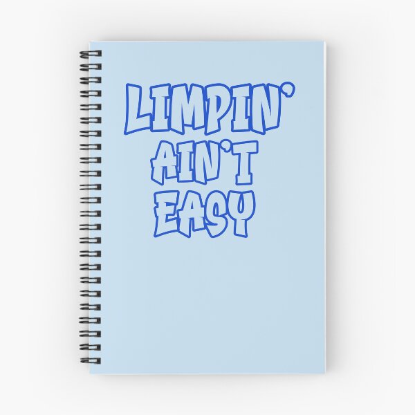 Item preview, Limpin Aint Easy - blue text - funny help recovering from surgery designed and sold by EmeraldeaArt.
