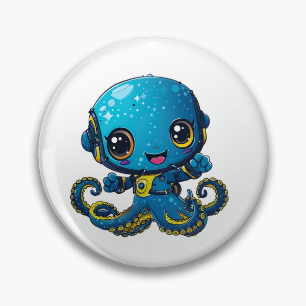 Item preview, chibi octopus v24 designed and sold by Stickio.