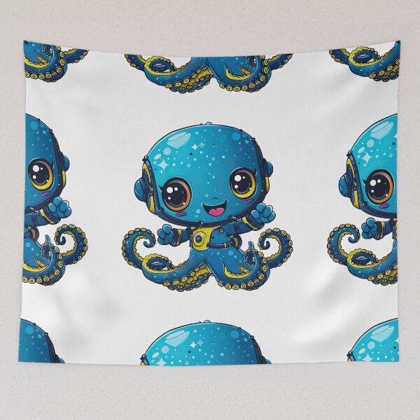 Item preview, chibi octopus v24 designed and sold by Stickio.