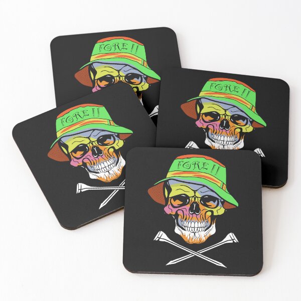 Item preview, Skull golfer in bucket hat - Fore designed and sold by diDprojects.