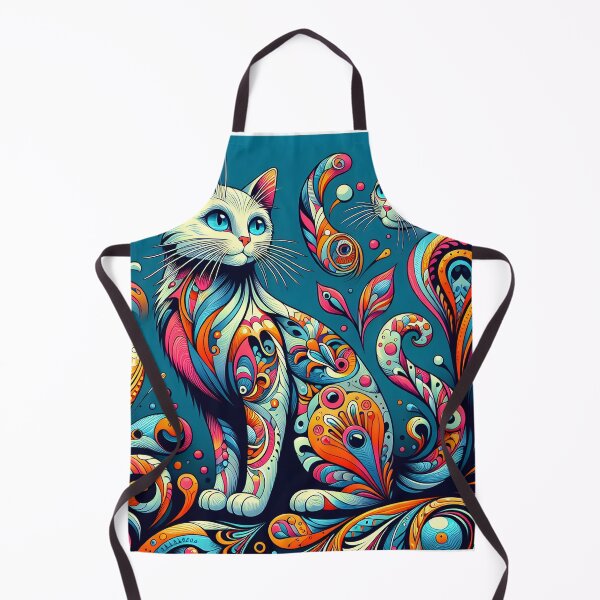 Item preview, Psychedelic Cat Wallpaper designed and sold by Travelcases.