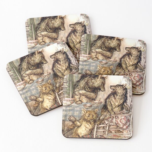 Item preview, Goldilocks and the Three Bears - Arthur Rackham designed and sold by forgottenbeauty.