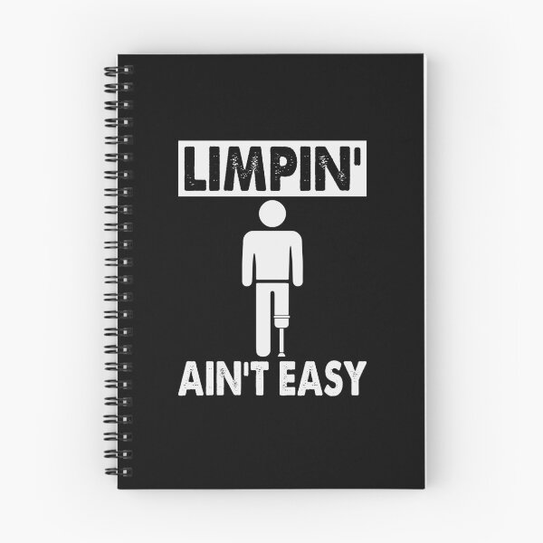Item preview, limpin aint easy - white text with one le amputee designed and sold by EmeraldeaArt.