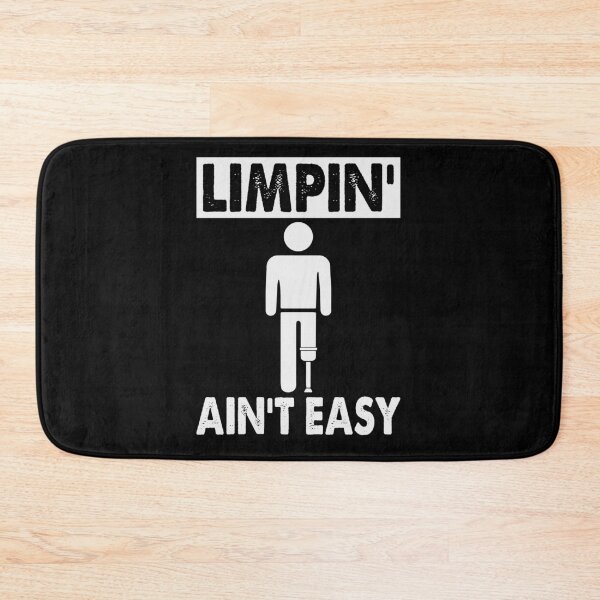 Item preview, limpin aint easy - white text with one le amputee designed and sold by EmeraldeaArt.
