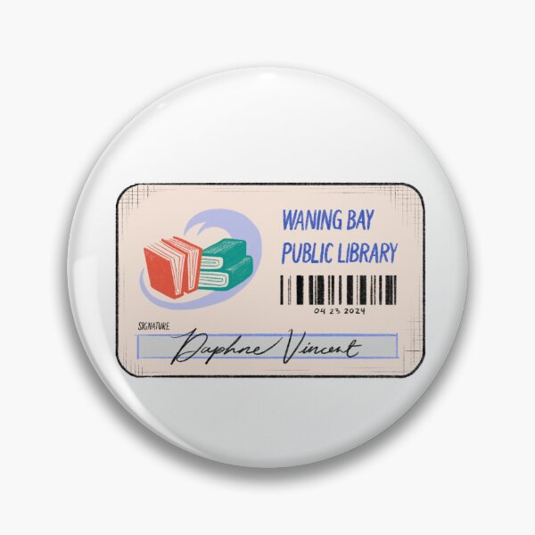 Item preview, Waning Bay Library Card from Emily Henry's Funny Story designed and sold by xumistudio.