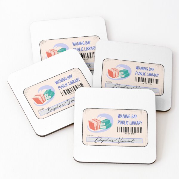 Item preview, Waning Bay Library Card from Emily Henry's Funny Story designed and sold by xumistudio.