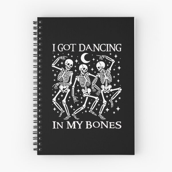 Item preview, I Got Dancing In My Bones Dancing Skeletons Funny Halloween Pun Goth Dark Humor  designed and sold by Bad Kitty Designz.