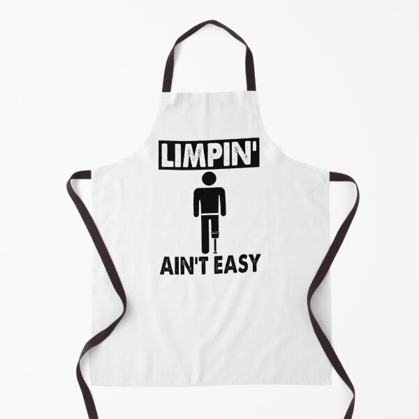 Item preview, limpin aint easy - black text with one leg amputee designed and sold by EmeraldeaArt.