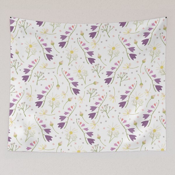 Item preview, Bells and Daisies Seamless Pattern designed and sold by hjian8219.