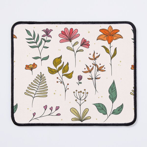 Item preview,  Colorful Leaves and Floral Spring Hand-Drawn Collection designed and sold by hjian8219.