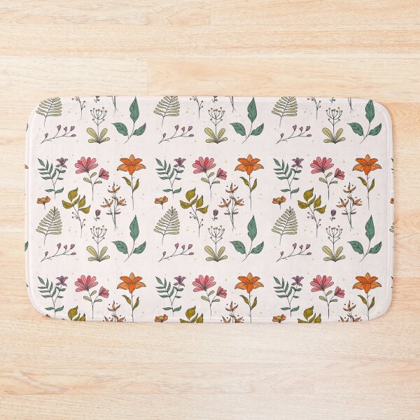 Item preview,  Colorful Leaves and Floral Spring Hand-Drawn Collection designed and sold by hjian8219.