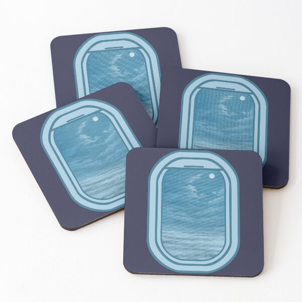 Item preview, Plane Window Night Sky Painting Full Moon Scene designed and sold by skye-studio.