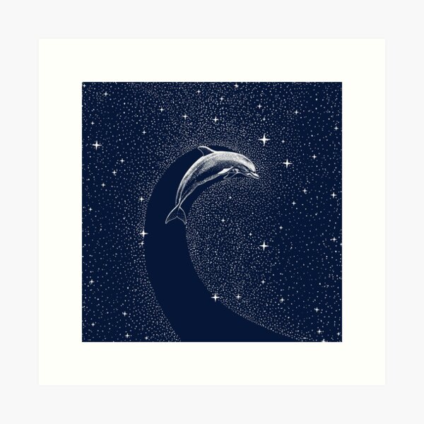 Item preview, starry Dolphin designed and sold by AlirizaCAKIR.