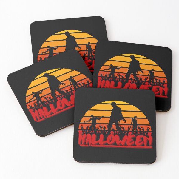 Item preview, Halloween Zombies Retro Sunset Design designed and sold by ILOVEART247.