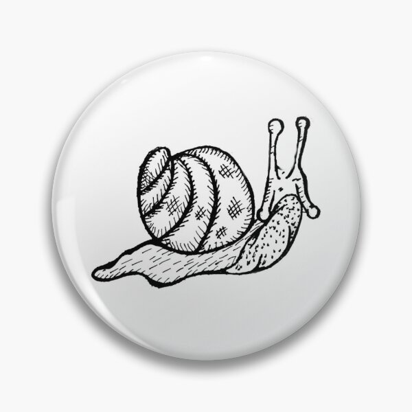 Item preview, Grayscale Tattoo Style Snail  designed and sold by KayTurtless.