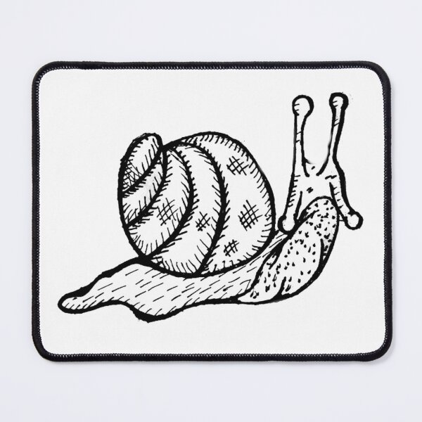 Item preview, Grayscale Tattoo Style Snail designed and sold by KayTurtless.