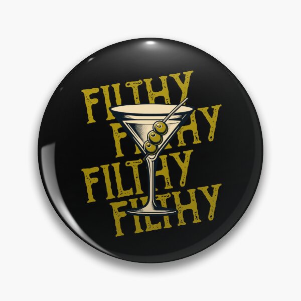 Item preview, Vintage Retro Funny Filthy Martini Drinking Bar Coctails Lover designed and sold by Dressed For  Duty.