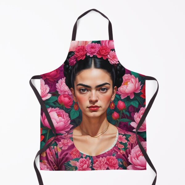 Aperçu de l'œuvre Portrait de Frida Kahlo Roses Frida Kahlo créée et vendue par TeeARTHY.