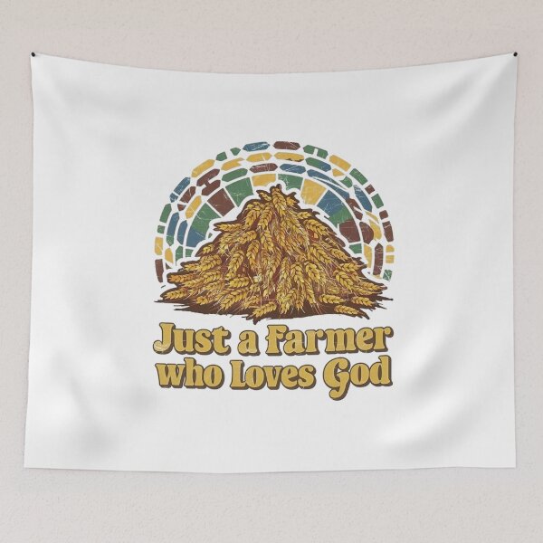 Item preview, Just a Farmer who loves God, Wheat  designed and sold by Faithloveshop.