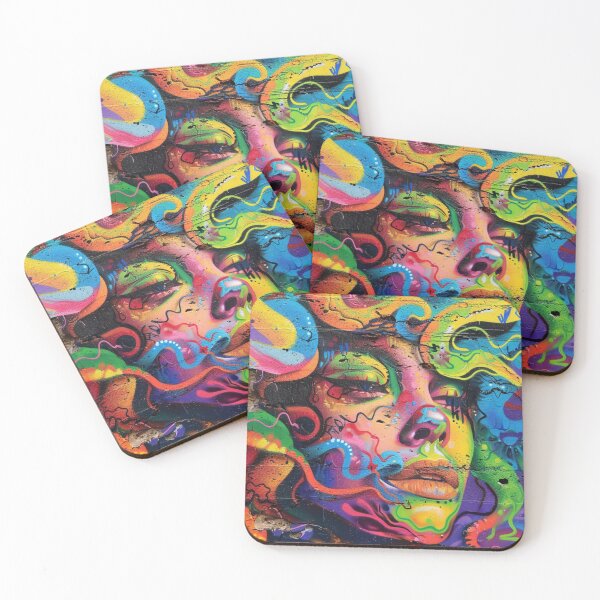 Item preview, medusa graffiti rainbow snake designed and sold by Agarweinchtien.
