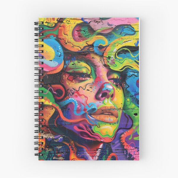 Item preview, medusa graffiti rainbow snake designed and sold by Agarweinchtien.