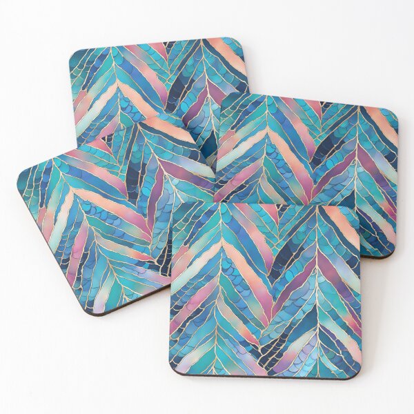 Item preview,  Watercolor Leaf Mermaid Tail Scales designed and sold by SeaStarMermaids.