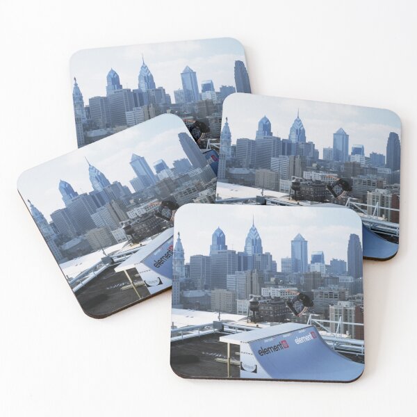 Item preview, Bam Margera Skating On A Philly Rooftop designed and sold by Krazy-Legs.