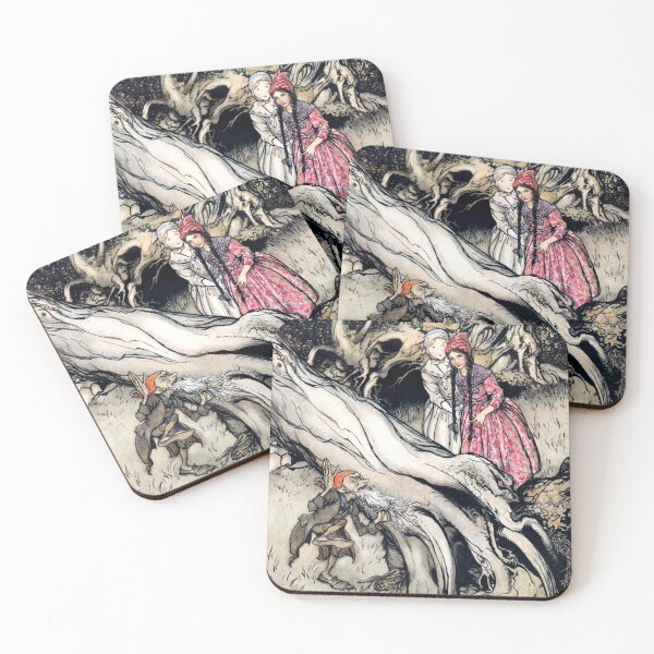 Item preview, Snow White and Rose Red - Brothers Grimm - Arthur Rackham designed and sold by forgottenbeauty.