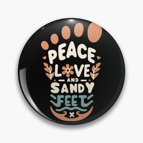 Item preview, Peace, Love, and Sandy Feet designed and sold by BluRockDesigns.