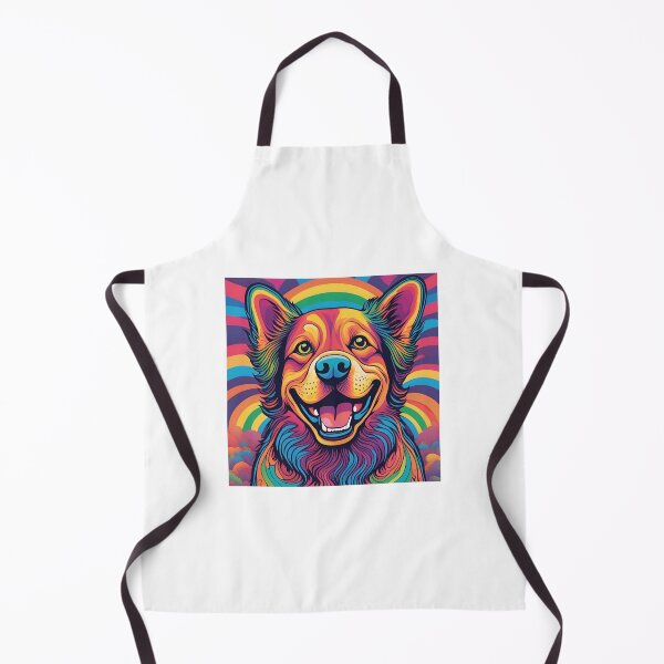 Item preview, Happiness dog in psychedelic style 5 designed and sold by juabjakkrod.