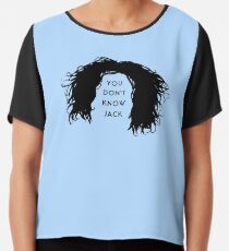 You don't know Jack Chiffon Top