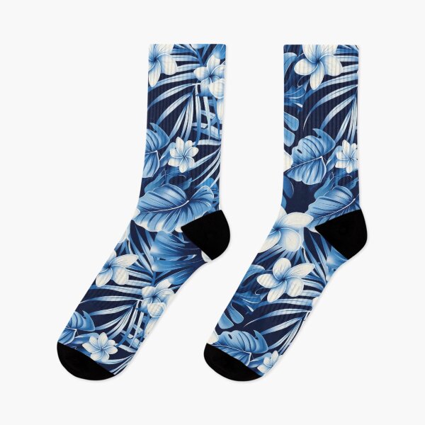 Item preview, Blue Motif & White Flowers II | Seamless designed and sold by Unrooted.