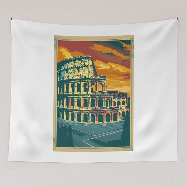 Item preview, Retro poster "The Colosseum" designed and sold by MidArtForge.