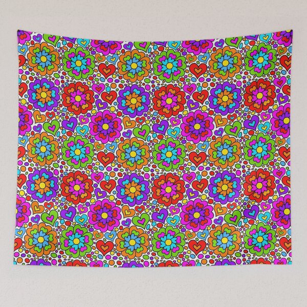 Item preview, Hippy Hearts and Flowers designed and sold by Lois Eastlund.