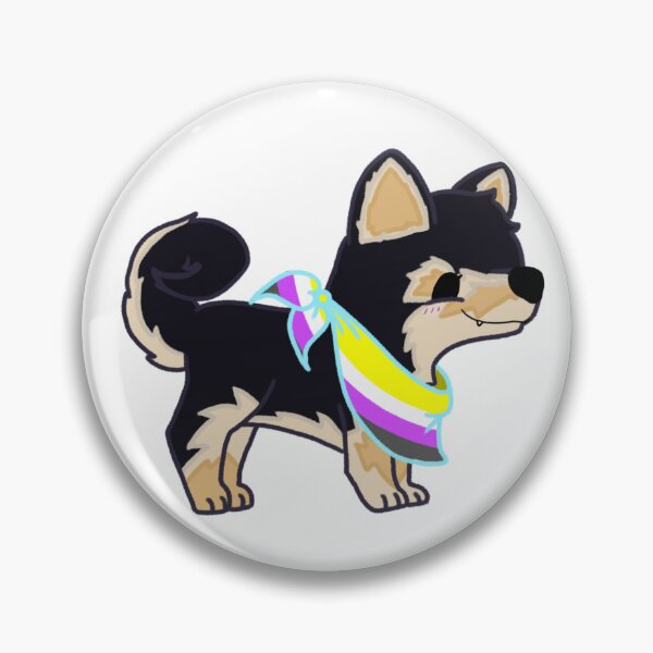 Item preview, Shiba Love - Non-Binary Pride designed and sold by Sarah Reed.