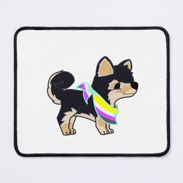 Item preview, Shiba Love - Non-Binary Pride designed and sold by Sarah Reed.