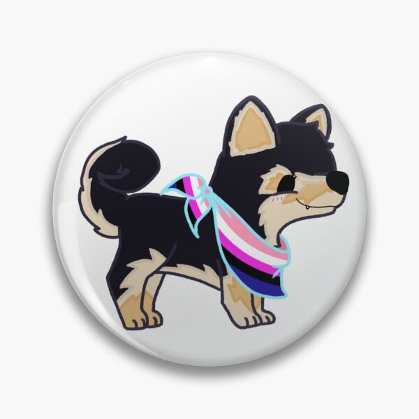 Item preview, Shiba Love - Genderfluid Pride designed and sold by Sarah Reed.