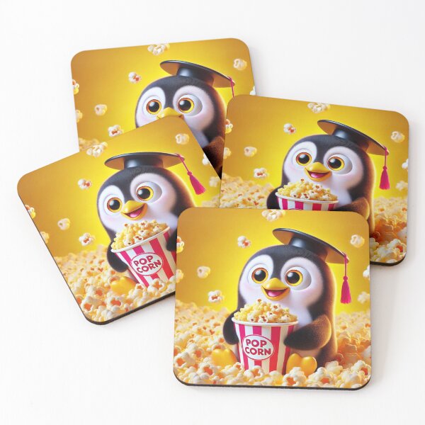 Item preview, Popcorn Macaroni Penguin Celebration designed and sold by Sillytoe.