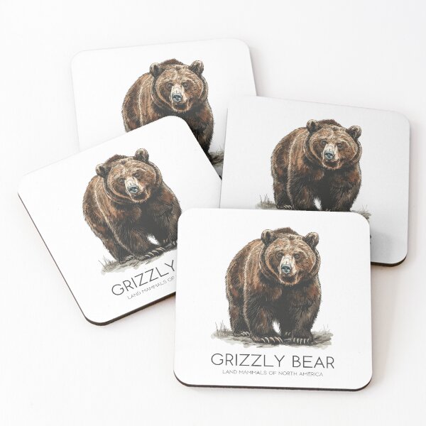 Item preview, Grizzly Bear - Land Mammals of North America designed and sold by Sketch-Shack.