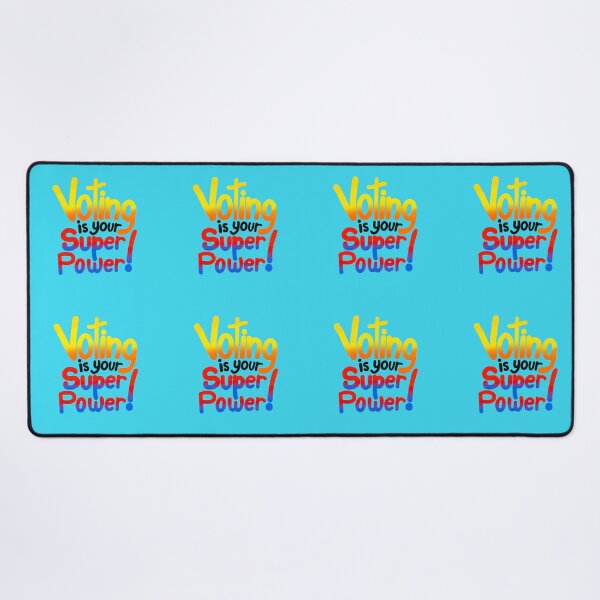 Item preview, Voting is your super power on turquoise designed and sold by MarySchwindt.