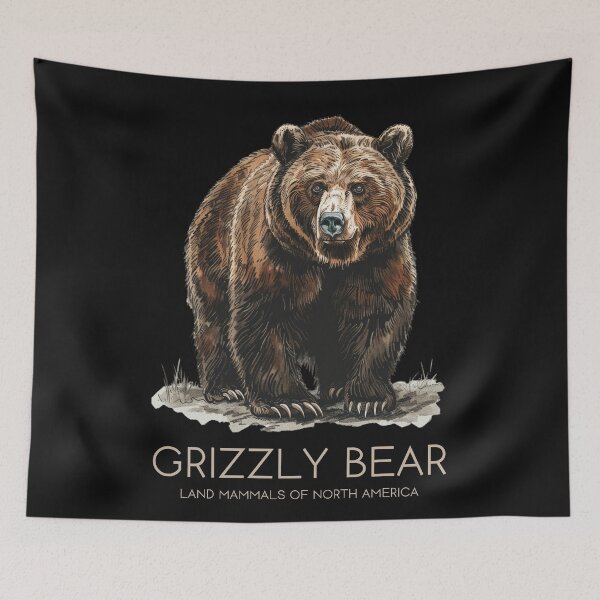 Item preview, Grizzly Bear - Land Mammals of North America designed and sold by Sketch-Shack.