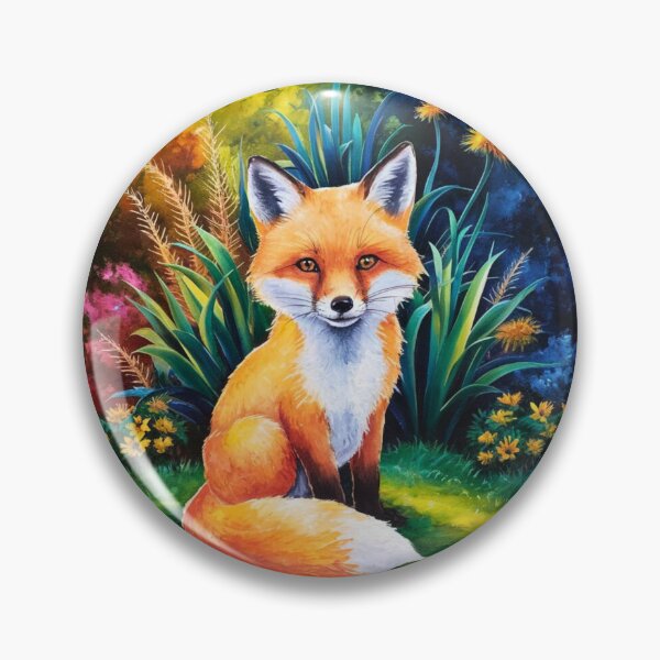 Artikelvorschau, Süßer Fuchs. Entzückender Fuchs, Aquarellfuchs, Fuchszeichnung, Blumenfuchs, Fuchsbild entworfen und verkauft von FoxVibes.