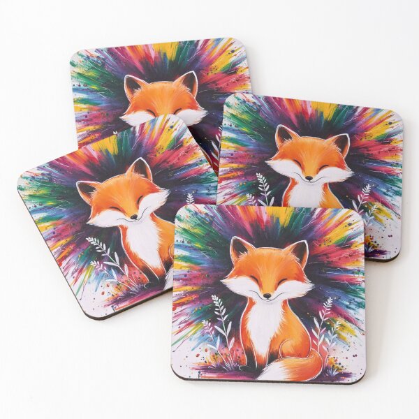 Artikelvorschau, Süßer Fuchs. Entzückender Fuchs, Aquarellfuchs, Fuchszeichnung, Blumenfuchs, Fuchsbild entworfen und verkauft von FoxVibes.