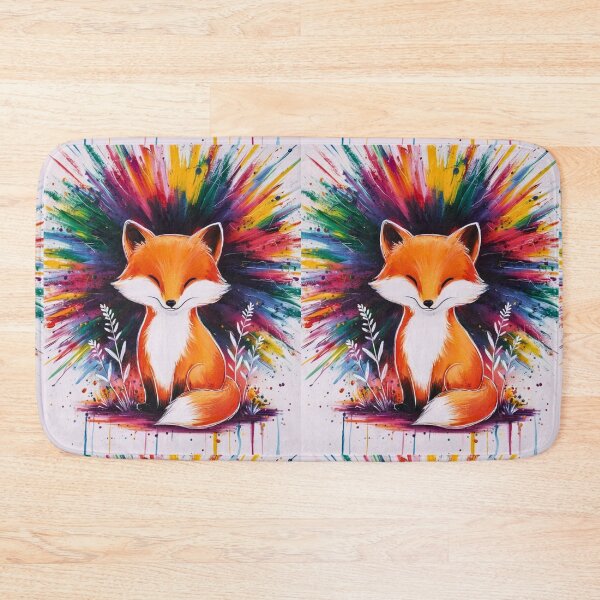 Item preview, Cute Fox. Adorable fox, watercolor fox, fox drawing, floral fox, fox image designed and sold by FoxVibes.