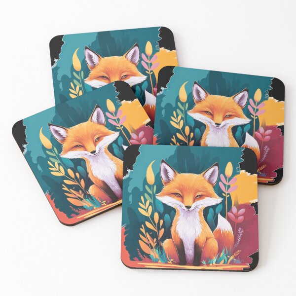 Artikelvorschau, Süßer Fuchs. Entzückender Fuchs, Aquarellfuchs, Fuchszeichnung, Blumenfuchs, Fuchsbild entworfen und verkauft von FoxVibes.